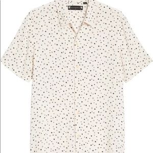 All Saints Amore Camp Collar Button Down - L